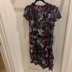 By Anthropologie Ruffle Sleeve Dress